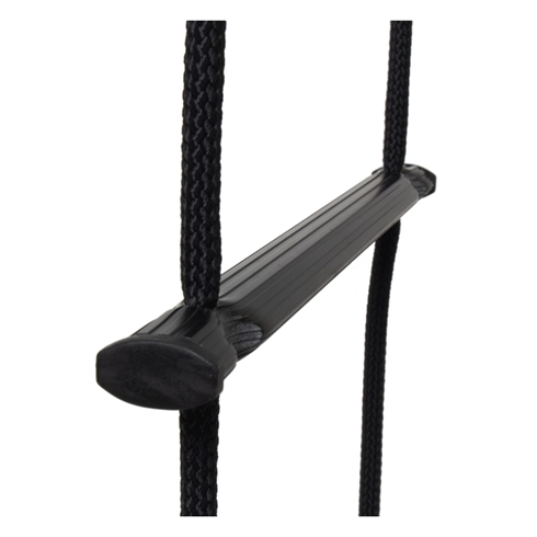 8mm Black Polyester Wide Rung Rope Ladder