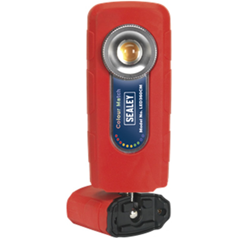 Sealey LED360CM 360° Rechargeable Inspection Light 5W COB LED Colour Match CRI 96 3-Colour