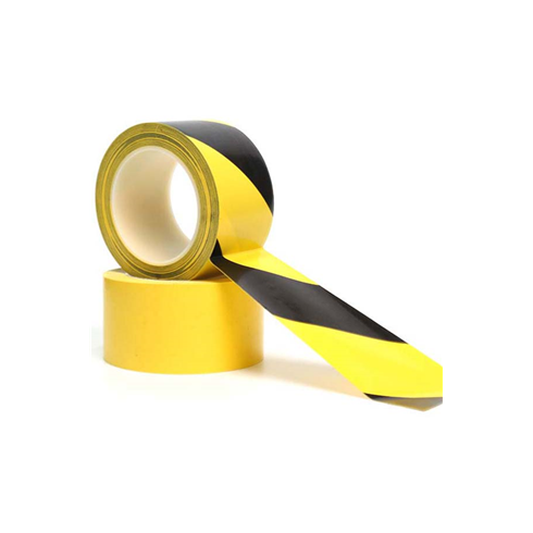Yellow & Black Hazard Warning self adhesive Floor Tape 