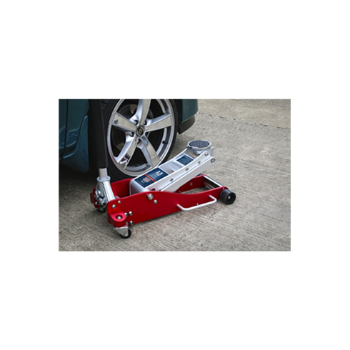 Sealey RJA2500 2.5tonne Aluminium Low Profile Trolley Jack with Rocket Lift