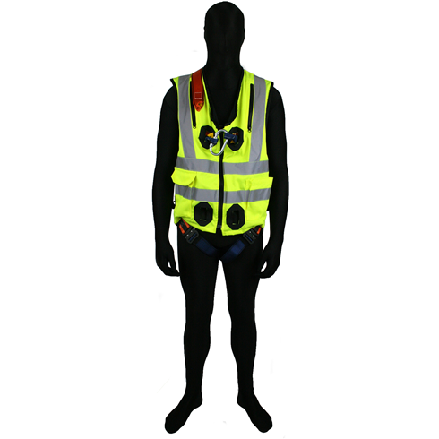 High Visibility Jacket Safety Harness Elasticated With Quick Release Buckles