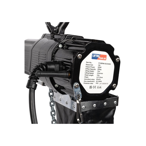 LiftinGear 250kg Battery Powered Electric Chain Hoist 10mtr Lifting Height