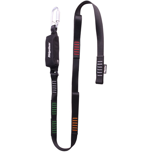 Ridgegear RGL30 Single Leg Webbing Tie Back Lanyard & Shock Absorber