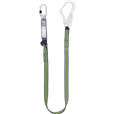 Kratos Safety 1.8mtr Webbing Shock Absorbing Lanyard c/w Scaffold Hook