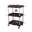 Sealey CX313 Workshop Trolley 3-Level Composite with Parts Storage