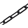 6mm BLACK Plastic Link Chain x 30mtr Reel