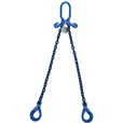 3.5 tonne Grade 100 2 Leg Chainsling c/w Safety Hooks