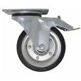 Aluminium Gantry (W1) 160mm Rubber Swivel Brake Caster (set of  4 Wheels)