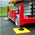 Hi-viz 600x600x40mm Square Outrigger Pad