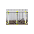 Large Cough / Sneeze Screen / Room Divider, H 204cm L 133cm