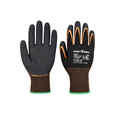 Portwest AP35 - Grip 15 Nitrile Double Palm Glove Black/Orange (10pk)