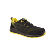 Portwest FT08 Black/Yellow Compositelite Wire Lace Safety Trainer Knit S1P