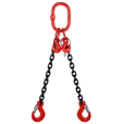 2.1 tonne 2Leg Chainsling, Adjustable and c/w Latch Hooks