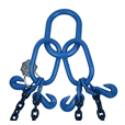 5.3 tonne Grade 100 4Leg Chainsling c/w Safety Hooks