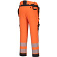 Portwest DX442 Hi-vis Detachable Holster Pocket Trousers Orange/Black