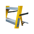 Heavy-Duty Fibreglass Swingback Step Ladders