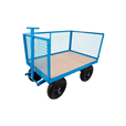 1tonne Heavy Duty Site Trolley c/w Pneumatic Tyres  and Removable Mesh Sides