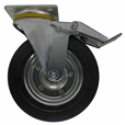 Aluminium Gantry (W2) 200mm Rubber Swivel Brake Caster (set of 4 wheels)