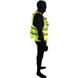 High Visibility Jacket Safety Harness Elasticated With Quick Release Buckles