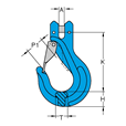 Yoke X-043/S G100 Clevis Sling Latch Hook