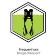 Kratos Safety FA1030200 2-Point Full Body Harness with Yellow High Visibility Work Vest