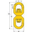 Yoke 8-080 G80 Eye Swivel 8tonne