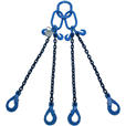 14.1 tonne Grade 100 4Leg Chainsling c/w Safety Hooks