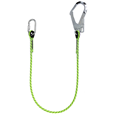 Restraint Lanyard With Karabiner And Scaffold Hook, 1m - 2m