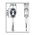 Kratos Safety FA2050406B 6mtr Helixion Webbing Fall Arrest Block