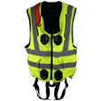 High Visibility Jacket Safety Harness Elasticated With Quick Release Buckles