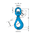 Yoke X-027N G100 Swivel Self Locking Hook with Ball-Bearing