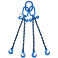 5.3 tonne Grade 100 4Leg Chainsling c/w Latch Hooks