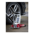 Sealey RJA1550 1.5tonne Aluminium Low Profile Trolley Jack with Rocket Lift