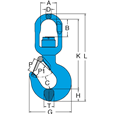 Yoke X-175N G100 Swivel Bearing Hoist Hook