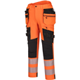 Portwest DX442 Hi-vis Detachable Holster Pocket Trousers Orange/Black