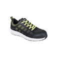 Portwest FT15 Black/Green Steel Textile Trainer S1P FO SR