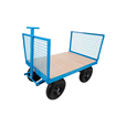 1tonne Heavy Duty Site Trolley c/w Pneumatic Tyres  and Removable Mesh Sides