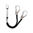 Elasticated Y Shock Absorbing Lanyard 1.75mtr with Scaffold Hooks