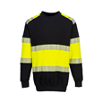 Portywest - FR716 PW3 Flame Resistant Class 1 Sweatshirt Yellow/Black