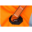 High Visibility ORANGE Jacket Safety Harness Elasticated With Quick Release Buckles