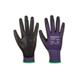 Portwest A195 Touchscreen PU Coated Grip Glove Purple/Black (10pk)