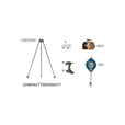 Globestock 34mtr G.Saver II + 40mtr G.Winch Compact Tripod Kit