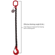 8 tonne 1Leg Chainsling c/w Latch Hook