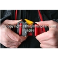 Jacket Safety Harness, Wind Breaker/Water Proof Black