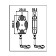 Kratos Safety FA2040215B 15mtr Helixon Retractable Fall Arrest Block