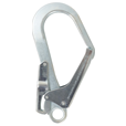 Restraint Lanyard With Karabiner And Scaffold Hook, 1m - 2m