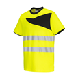 Portwest PW213 Short Sleeve Hi-Vis Cotton Comfort Polo Shirt Yellow/Black