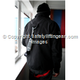 Jacket Safety Harness, Wind Breaker/Water Proof Black