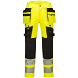 Portwest DX442 Hi-vis Detachable Holster Pocket Trousers Yellow/Black