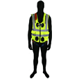 High Visibility Jacket Safety Harness Elasticated With Quick Release Buckles